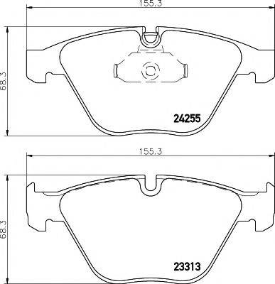 HELLA PAGID 8DB355013931 Комплект гальмівних колодок, дискове гальмо