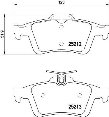 HELLA PAGID 8DB355015761 Комплект гальмівних колодок, дискове гальмо