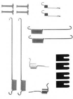 HELLA PAGID 8DZ355200721 Комплектуючі, гальмівна колодка