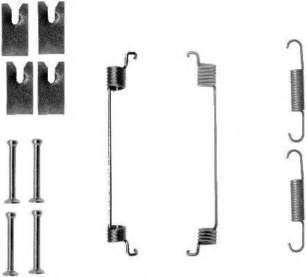 HELLA PAGID 8DZ355200841 Комплектуючі, гальмівна колодка