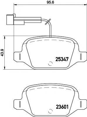 HELLA PAGID 8DB355019631 Комплект гальмівних колодок, дискове гальмо