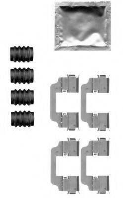 HELLA PAGID 8DZ355205321 Комплектуючі, колодки дискового гальма