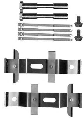 HELLA PAGID 8DZ355205511 Комплектуючі, колодки дискового гальма