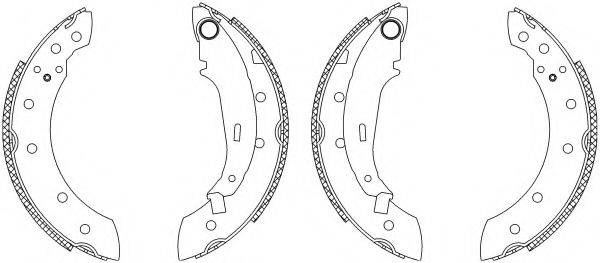 HELLA PAGID 8DB355003181 Комплект гальмівних колодок