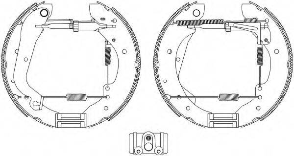 HELLA PAGID 8DB355004171 Комплект гальмівних колодок