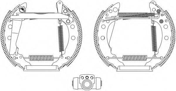 HELLA PAGID 8DB355003721 Комплект гальмівних колодок