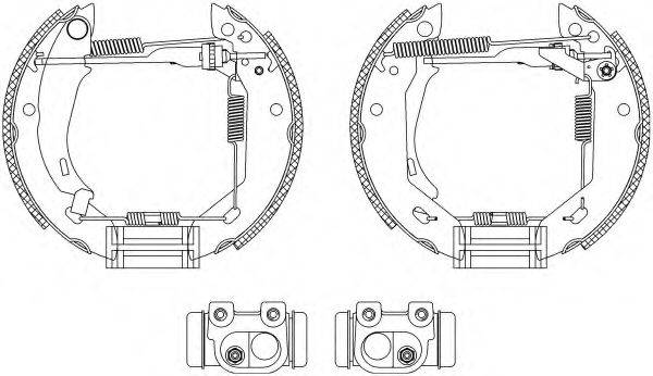 HELLA PAGID 8DB355003831 Комплект гальмівних колодок