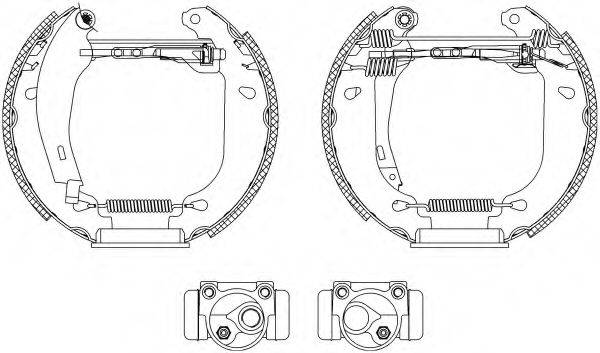 HELLA PAGID 8DB355003811 Комплект гальмівних колодок