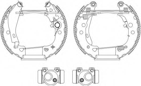 HELLA PAGID 8DB355003931 Комплект гальмівних колодок