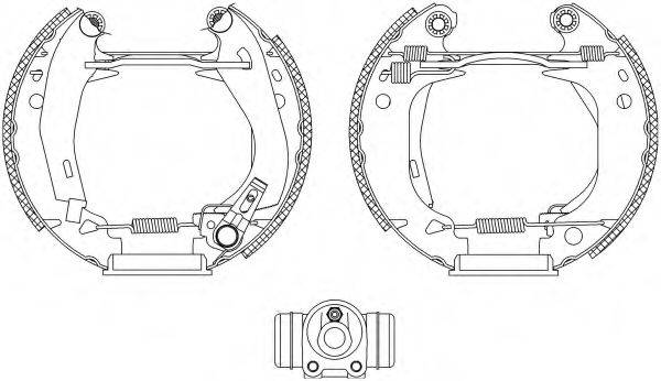 HELLA PAGID 8DB355003941 Комплект гальмівних колодок