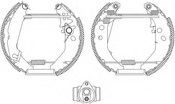 HELLA PAGID 8DB355003791 Комплект гальмівних колодок