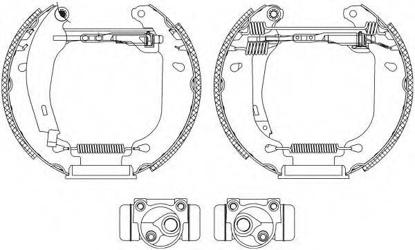 HELLA PAGID 8DB355003901 Комплект гальмівних колодок