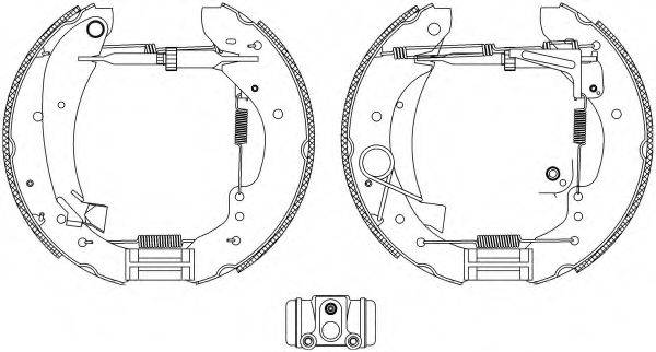 HELLA PAGID 8DB355004231 Комплект гальмівних колодок