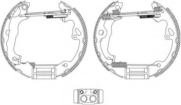 HELLA PAGID 8DB355004971 Комплект гальмівних колодок