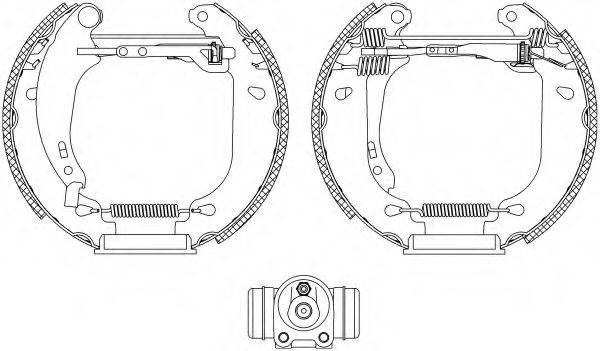 HELLA PAGID 8DB355004511 Комплект гальмівних колодок