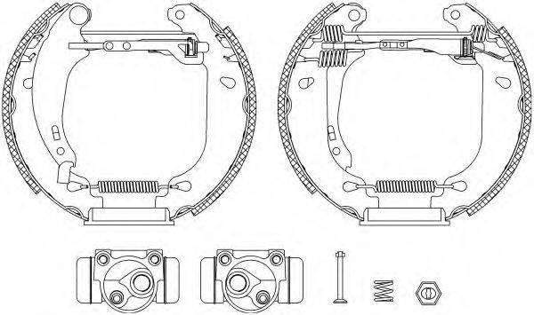 HELLA PAGID 8DB355004611 Комплект гальмівних колодок