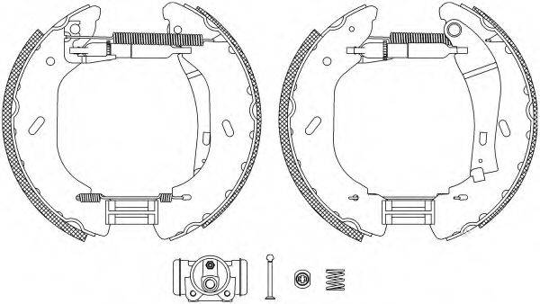 HELLA PAGID 8DB355005071 Комплект гальмівних колодок