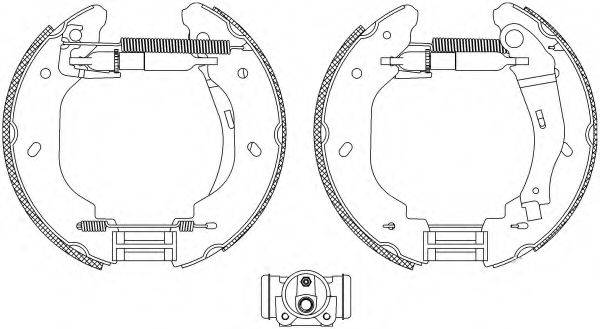 HELLA PAGID 8DB355005081 Комплект гальмівних колодок