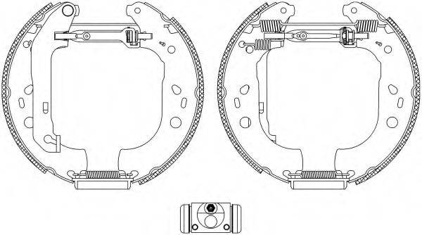 HELLA PAGID 8DB355005101 Комплект гальмівних колодок