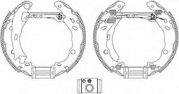 HELLA PAGID 8DB355004921 Комплект гальмівних колодок