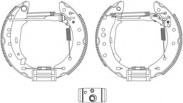 HELLA PAGID 8DB355005121 Комплект гальмівних колодок