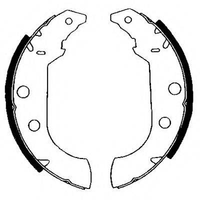 HELLA PAGID 8DB355001101 Комплект гальмівних колодок