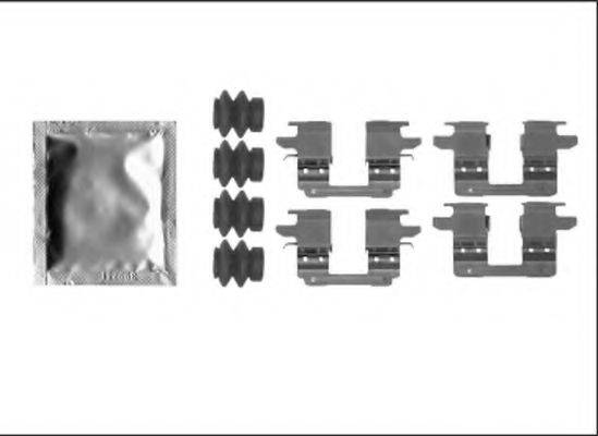 HELLA PAGID 8DZ355205531 Комплектуючі, колодки дискового гальма