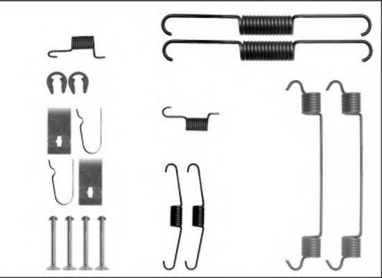 HELLA PAGID 8DZ355205881 Комплектуючі, гальмівна колодка