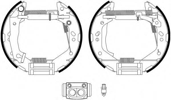 HELLA PAGID 8DB355022781 Комплект гальмівних колодок