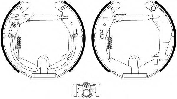 HELLA PAGID 8DB355022981 Комплект гальмівних колодок