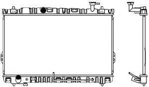 SAKURA AUTOMOTIVE 12200104 Радіатор, охолодження двигуна