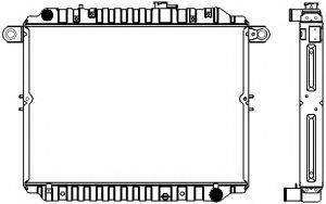 SAKURA AUTOMOTIVE 14610341 Радіатор, охолодження двигуна