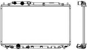 SAKURA AUTOMOTIVE 32118505 Радіатор, охолодження двигуна
