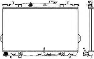 SAKURA AUTOMOTIVE 32211005 Радіатор, охолодження двигуна