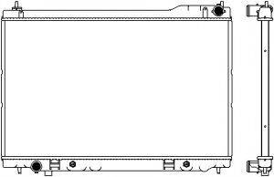 SAKURA AUTOMOTIVE 32511019 Радіатор, охолодження двигуна