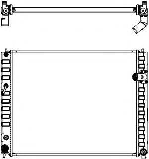 SAKURA AUTOMOTIVE 32518501 Радіатор, охолодження двигуна
