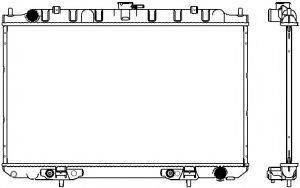 SAKURA AUTOMOTIVE 33411016 Радіатор, охолодження двигуна