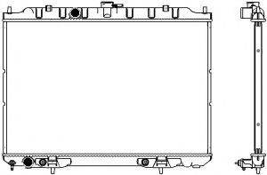 SAKURA AUTOMOTIVE 33411034 Радіатор, охолодження двигуна