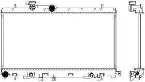 SAKURA AUTOMOTIVE 34211010 Радіатор, охолодження двигуна