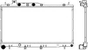 SAKURA AUTOMOTIVE 34211011 Радіатор, охолодження двигуна