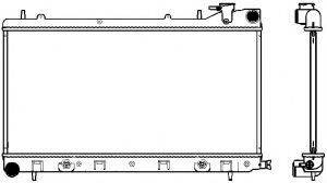 SAKURA AUTOMOTIVE 34211013 Радіатор, охолодження двигуна