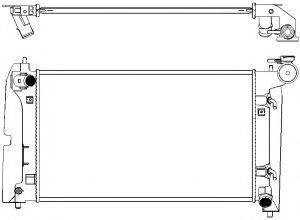 SAKURA AUTOMOTIVE 34611023 Радіатор, охолодження двигуна