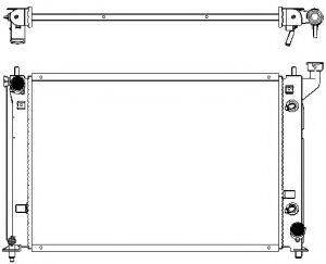 SAKURA AUTOMOTIVE 34611051 Радіатор, охолодження двигуна