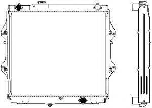 SAKURA AUTOMOTIVE 34611056 Радіатор, охолодження двигуна