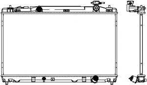 SAKURA AUTOMOTIVE 34618525 Радіатор, охолодження двигуна