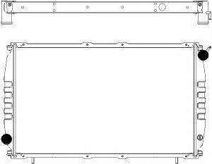 SAKURA AUTOMOTIVE 44211003 Радіатор, охолодження двигуна