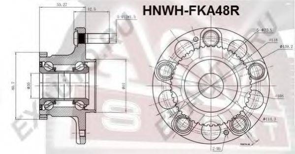 ASVA HNWHFKA48R Маточина колеса