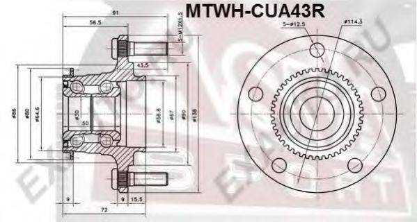 ASVA MTWHCUA43R Маточина колеса