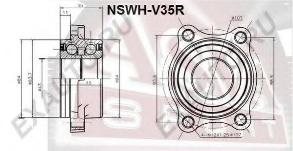 ASVA NSWHV35R Маточина колеса