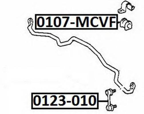 ASVA 0123010 Тяга/стійка, стабілізатор